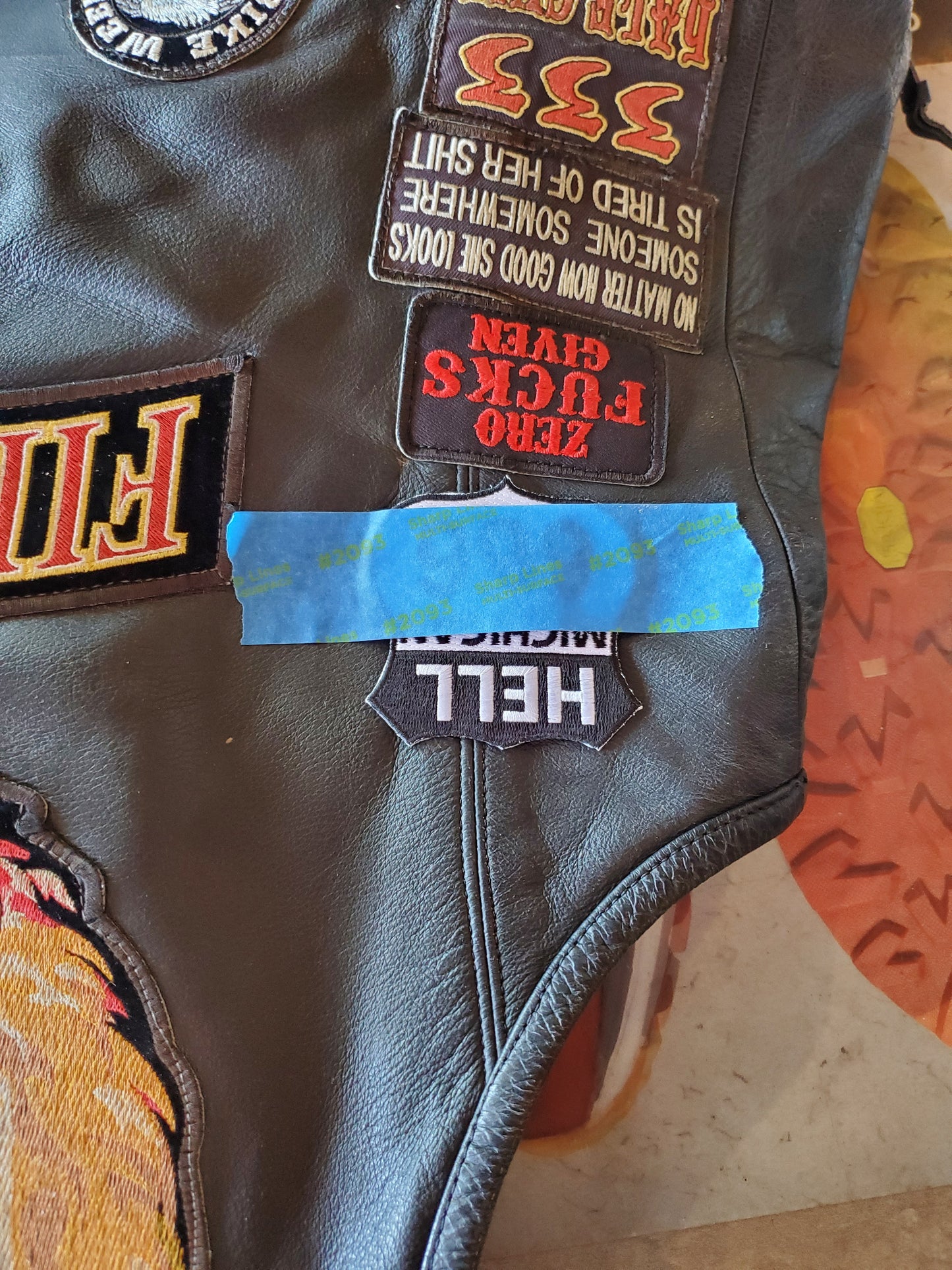 Stitching Patch(es) Onto Leather Jacket/ Vest