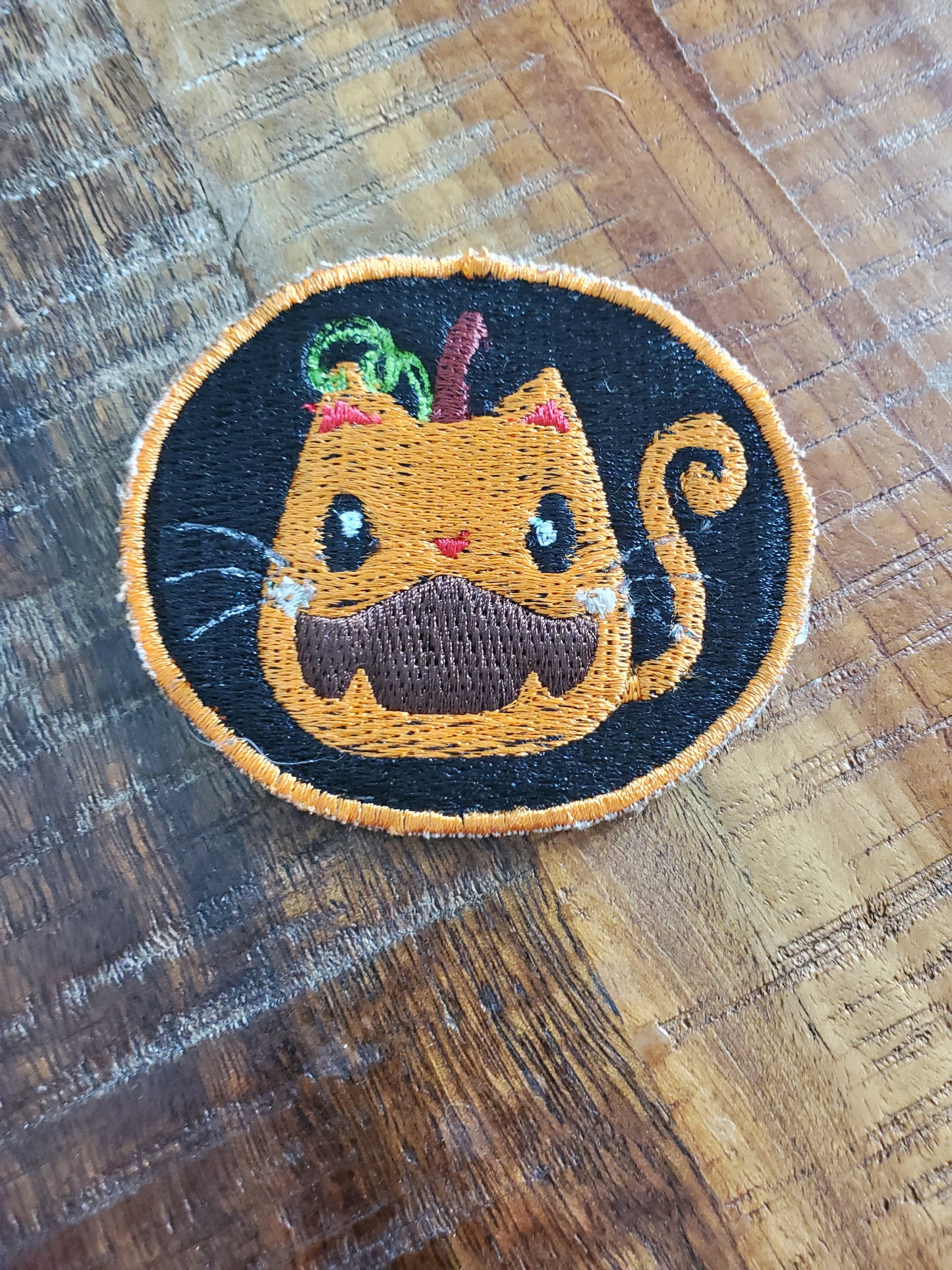 Halloween Pumpkin Cat Patch