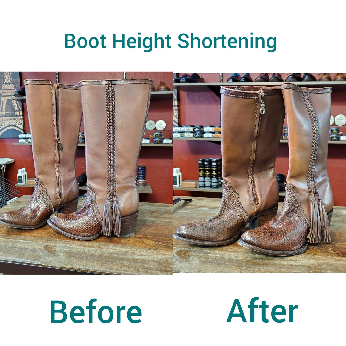 Boot Height Shortening