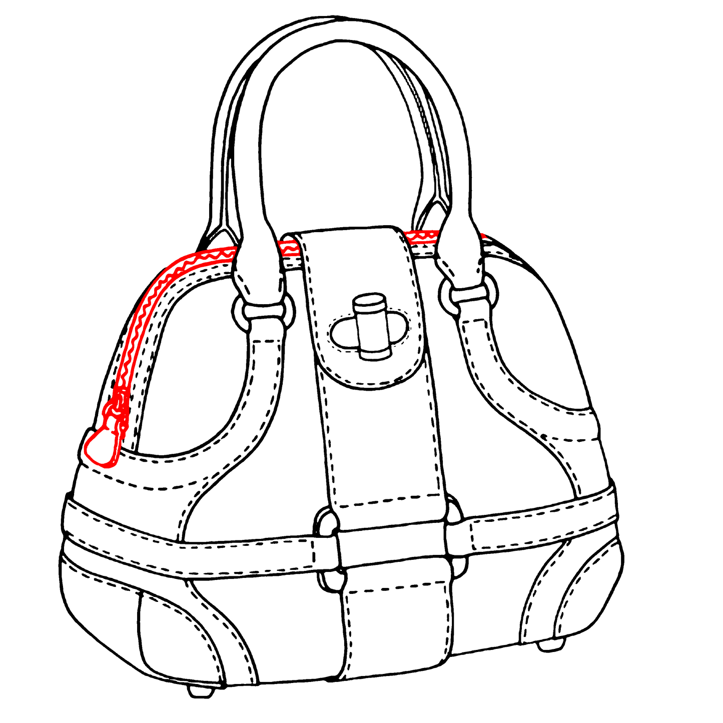 Zipper Replacement In Bag/ Purse